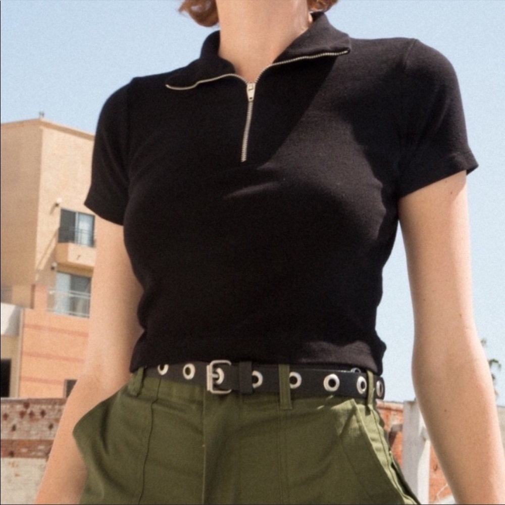 Brandy Melville black crop top